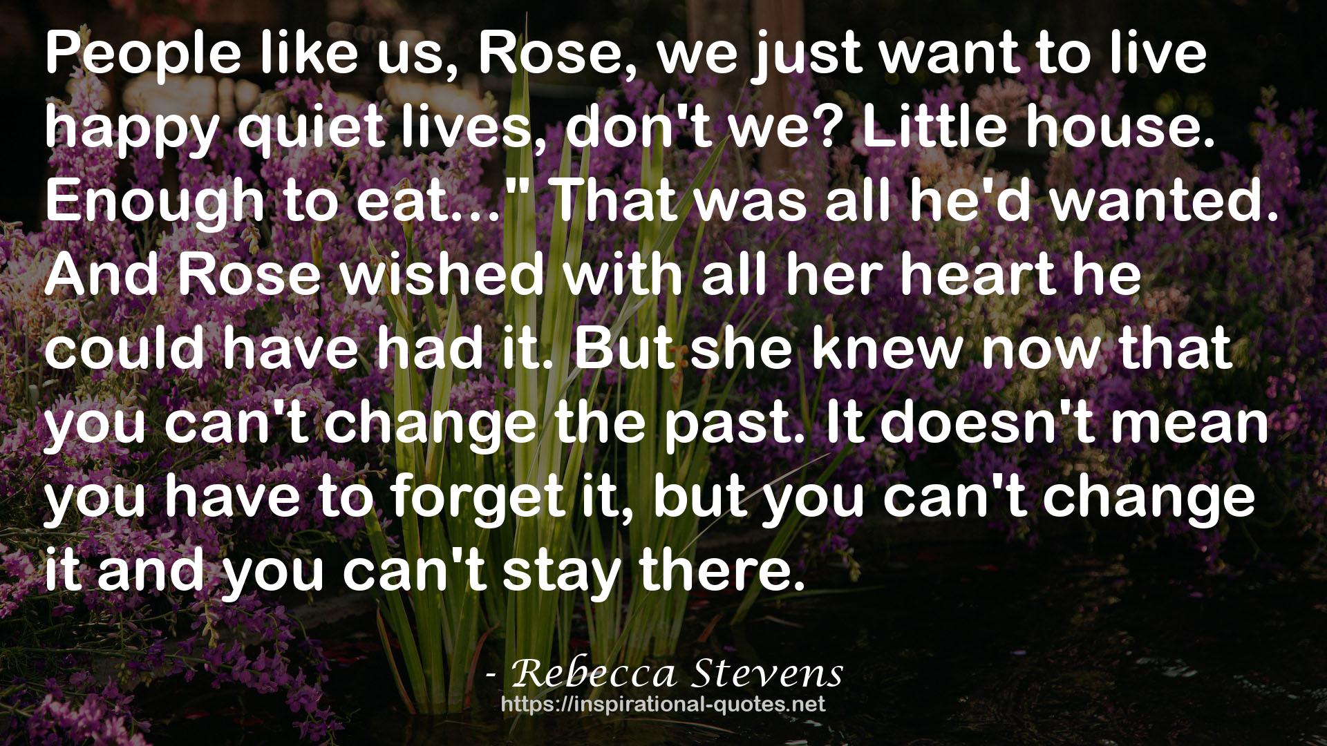 Rebecca Stevens QUOTES