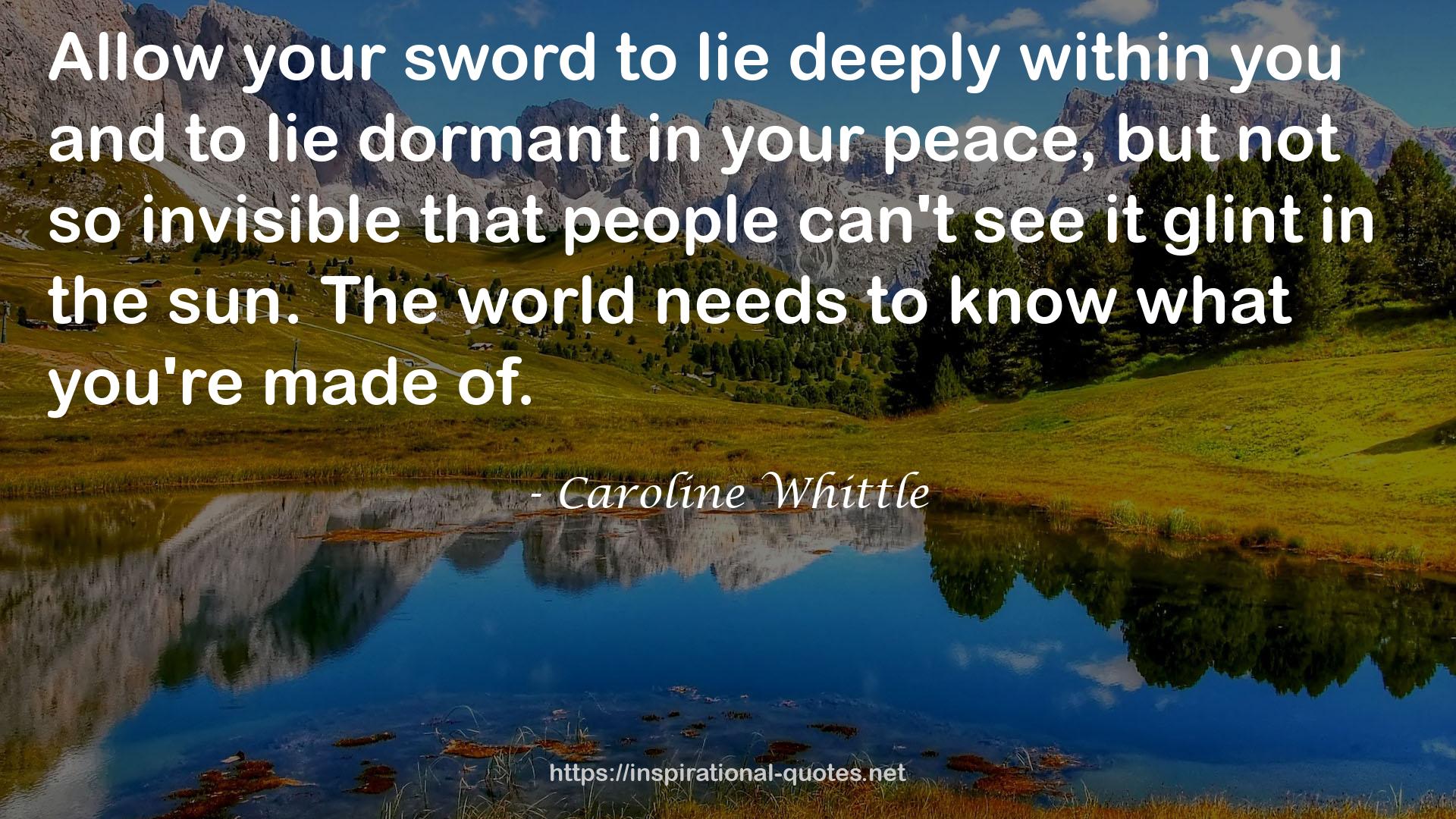 Caroline Whittle QUOTES