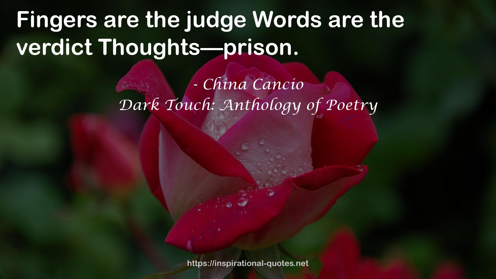 Dark Touch: Anthology of Poetry QUOTES