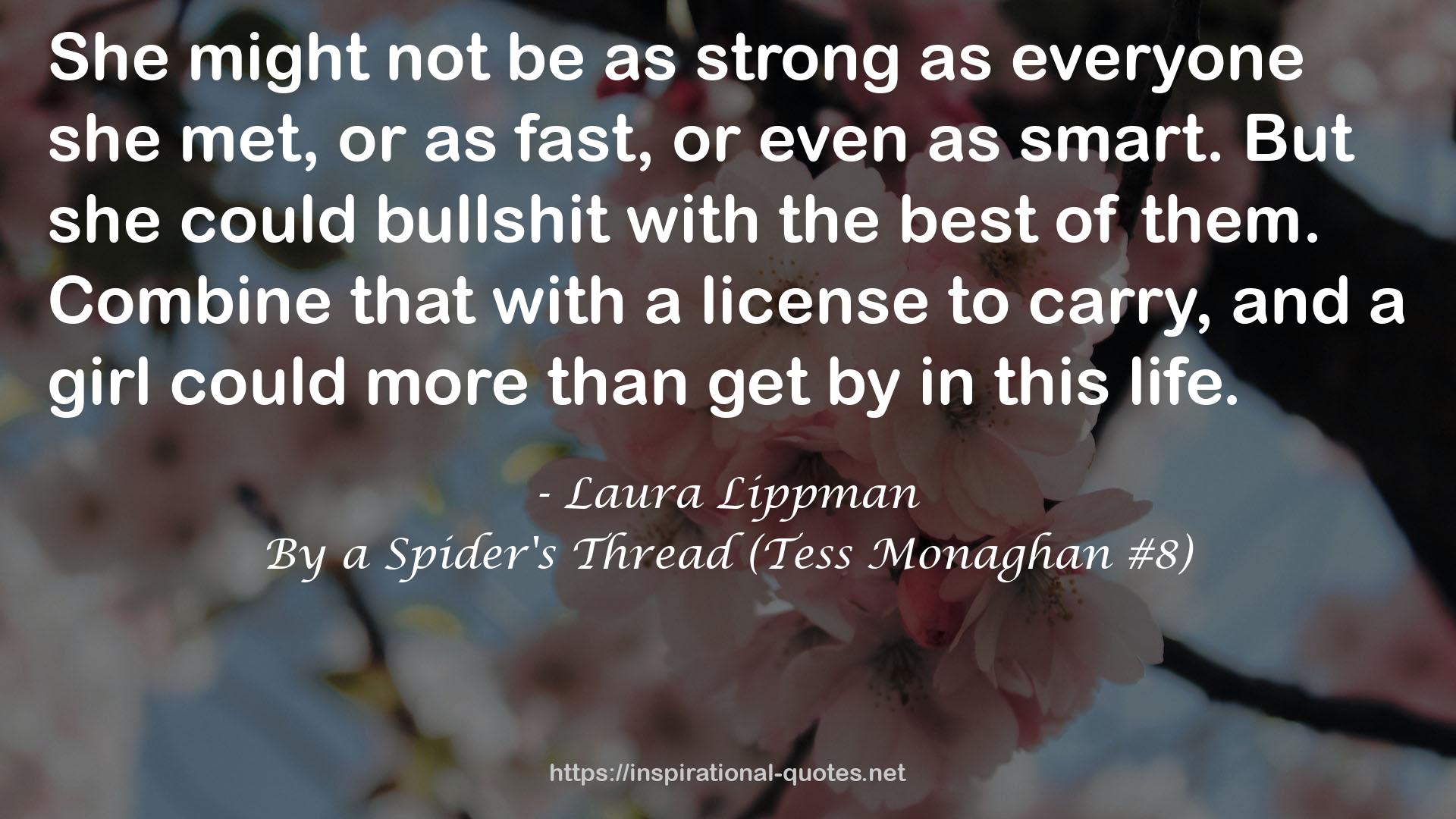 By a Spider's Thread (Tess Monaghan #8) QUOTES