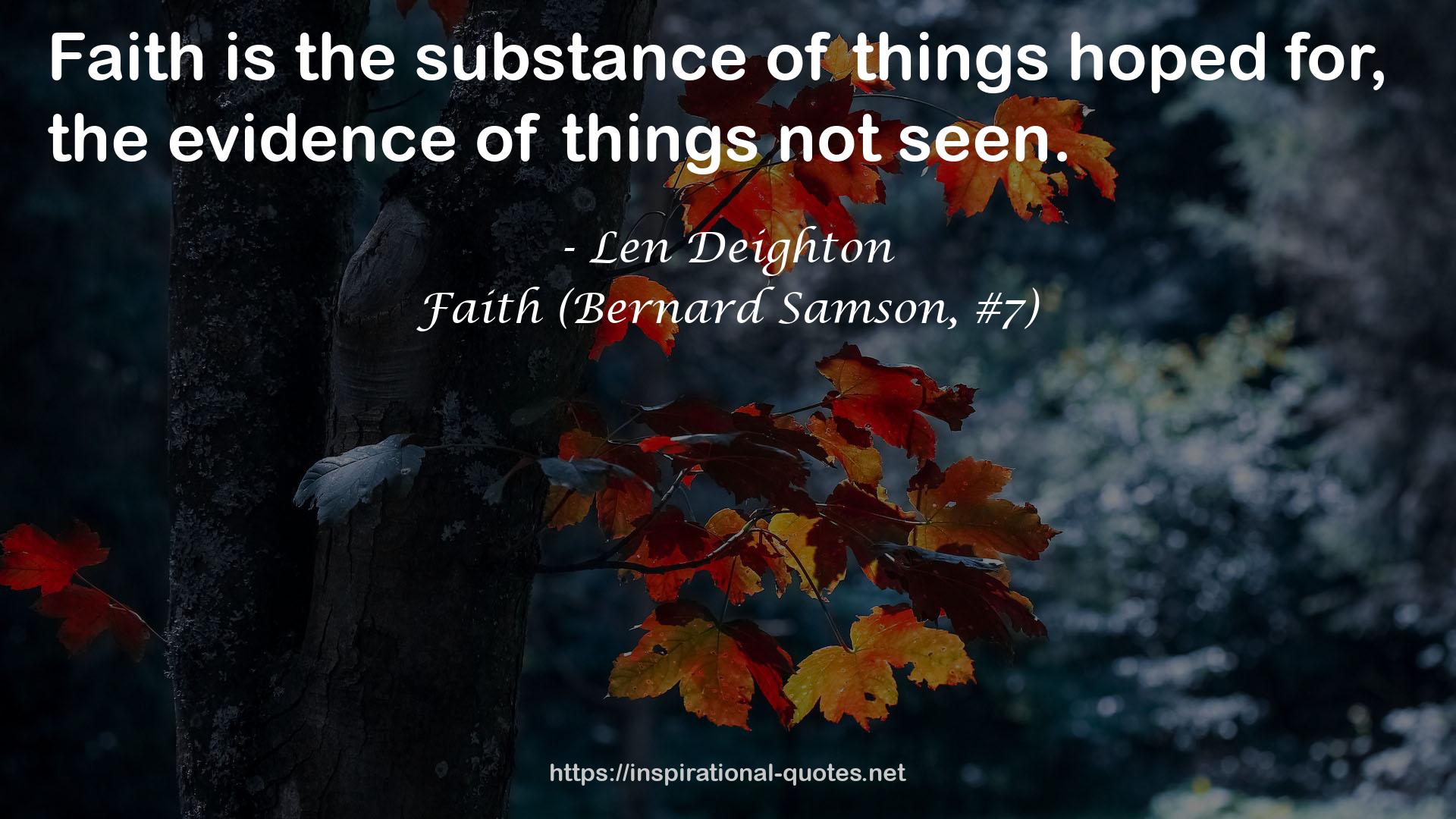 Faith (Bernard Samson, #7) QUOTES