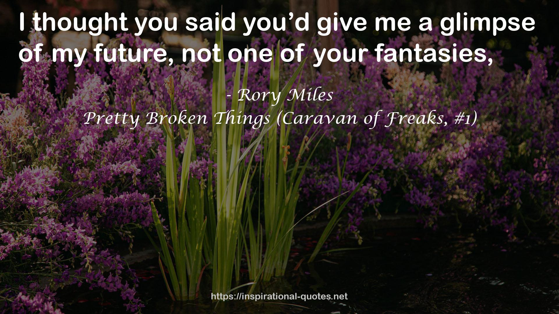 Pretty Broken Things (Caravan of Freaks, #1) QUOTES