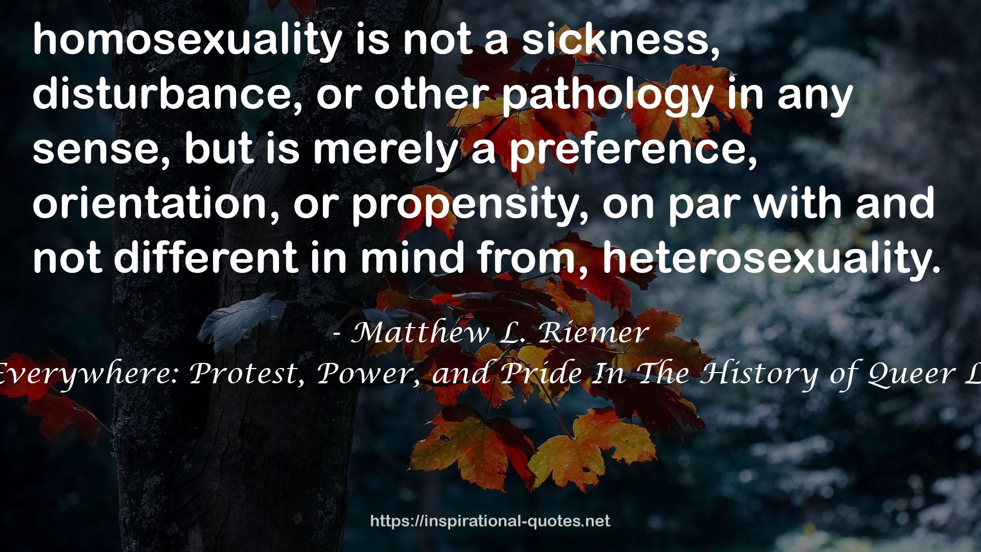 Matthew L. Riemer QUOTES