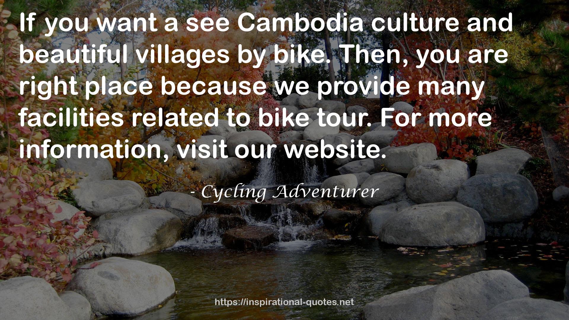 Cycling Adventurer QUOTES