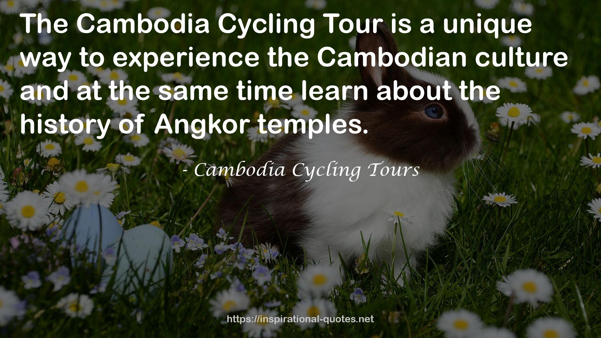 Cambodia Cycling Tours QUOTES
