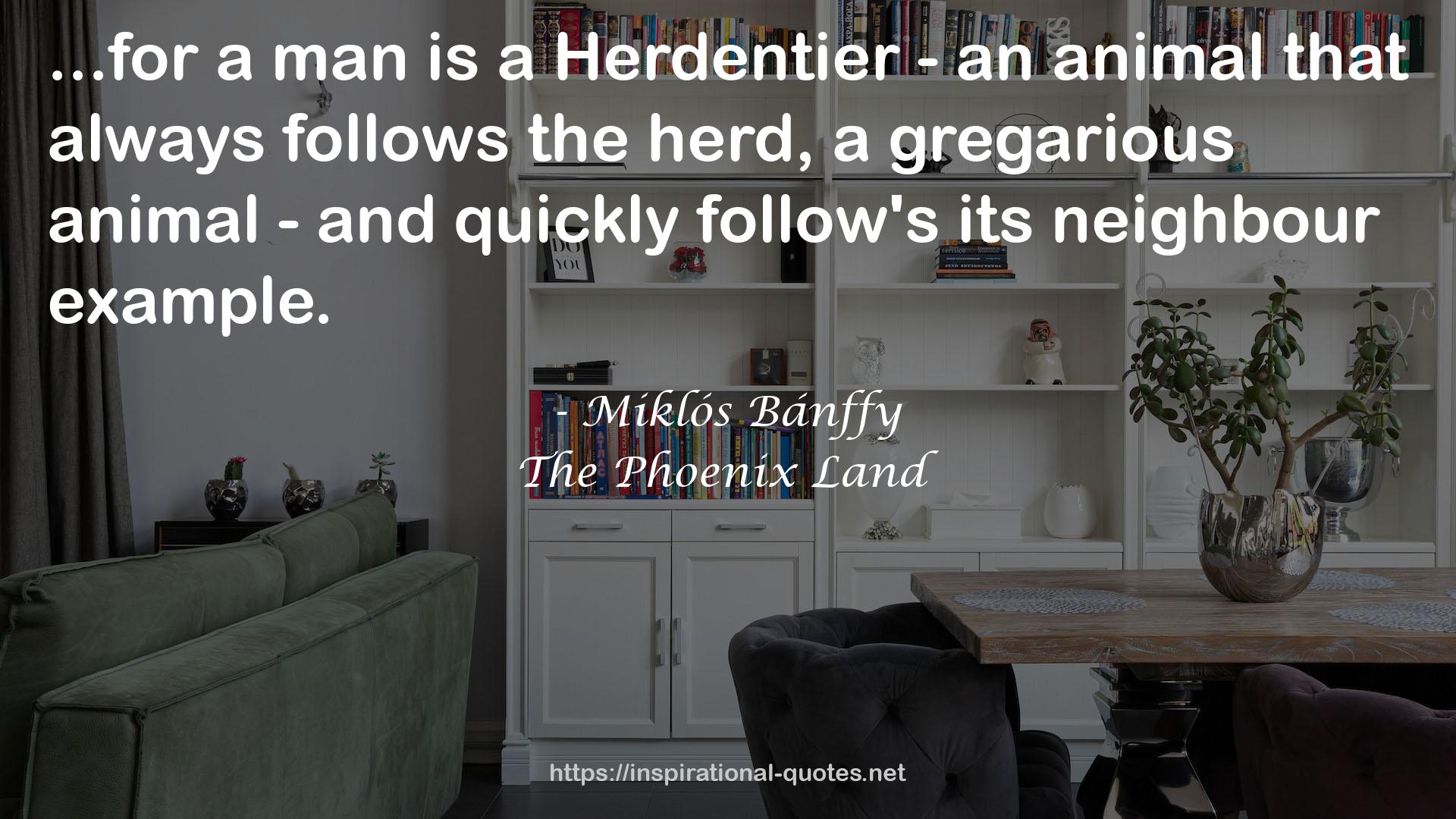 a Herdentier - an animal  QUOTES