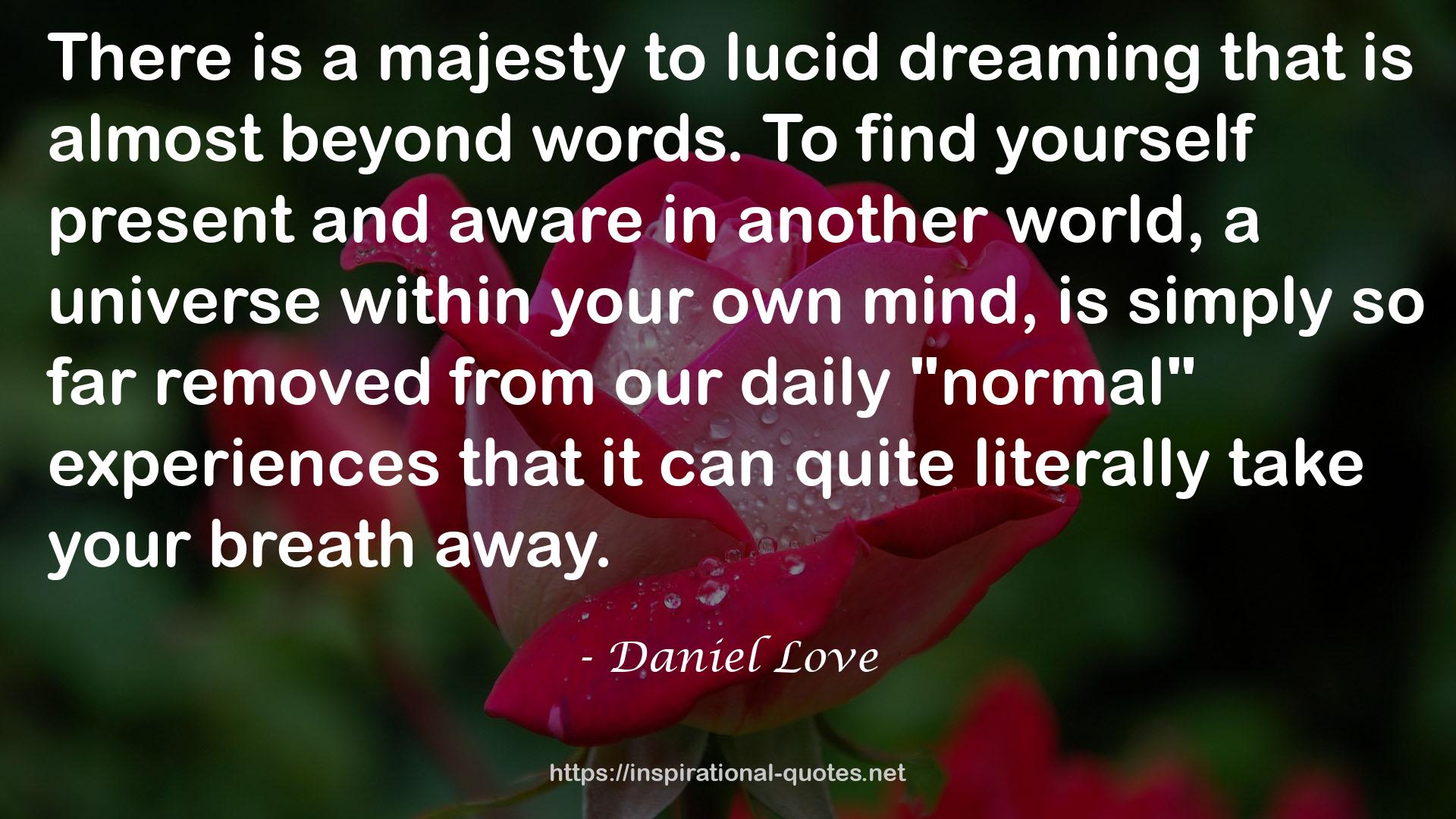 Daniel Love QUOTES