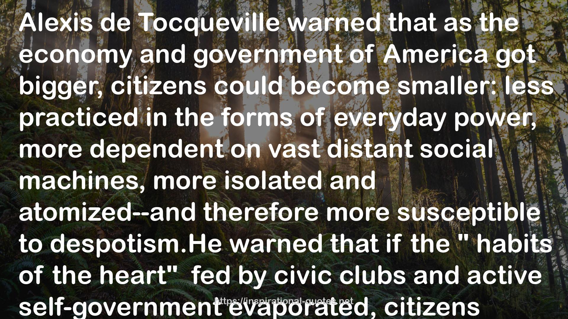 Tocqueville  QUOTES