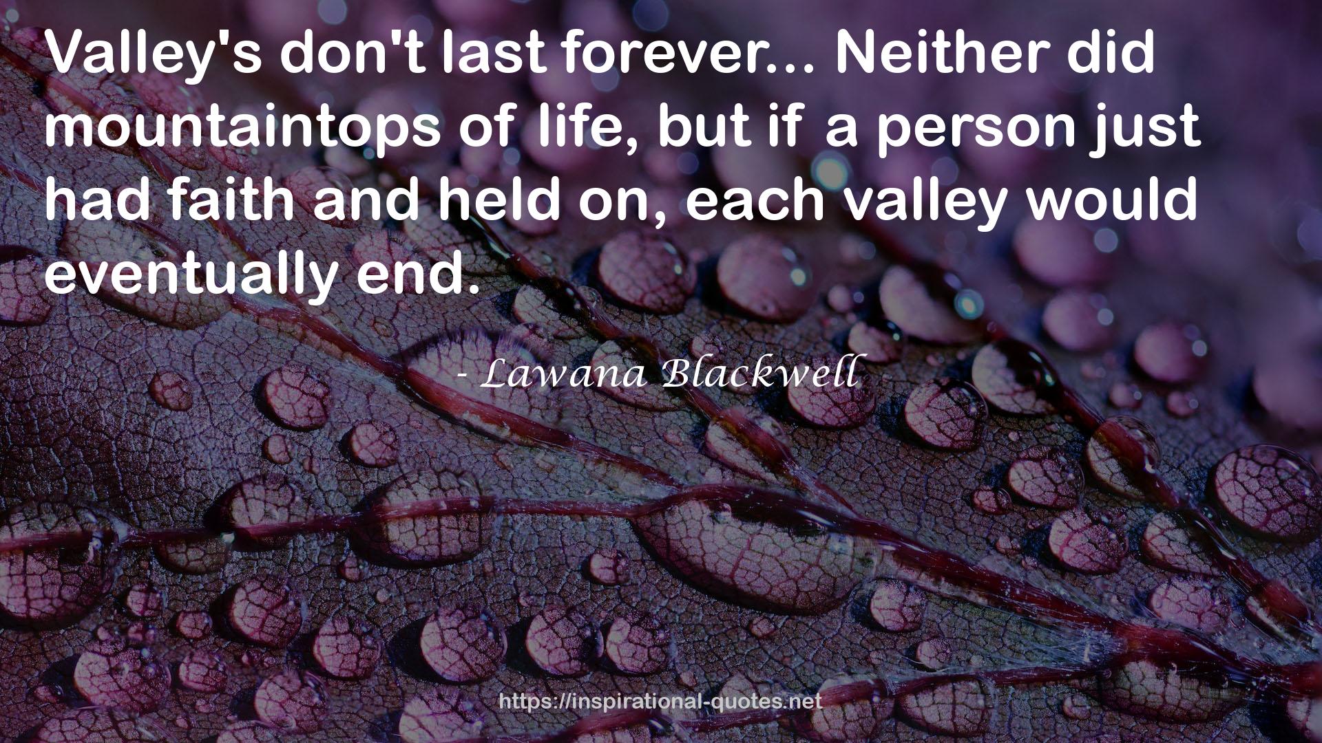 Lawana Blackwell QUOTES