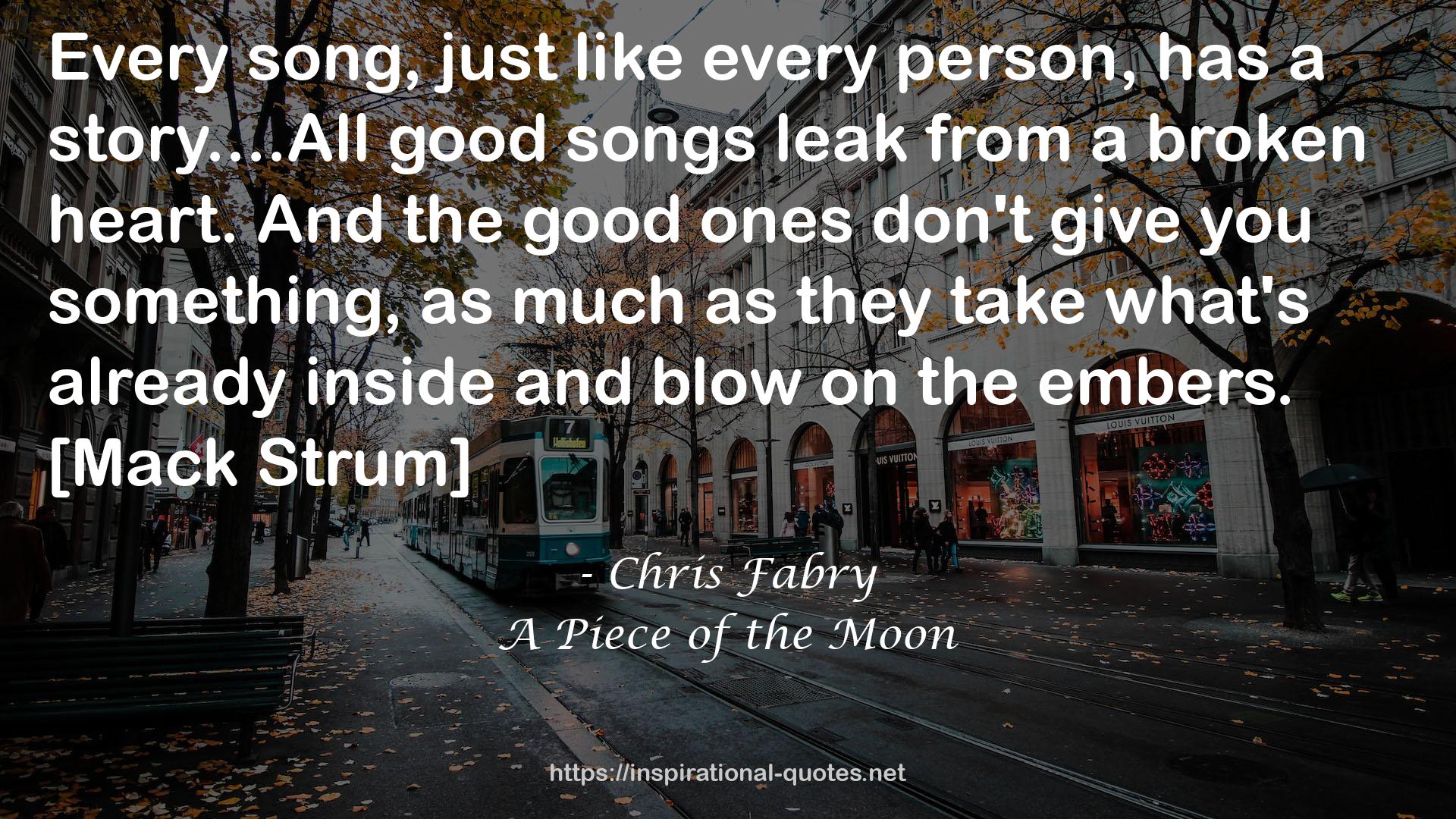 A Piece of the Moon QUOTES