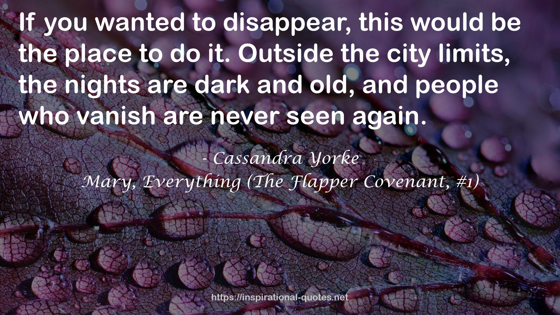 Cassandra Yorke QUOTES