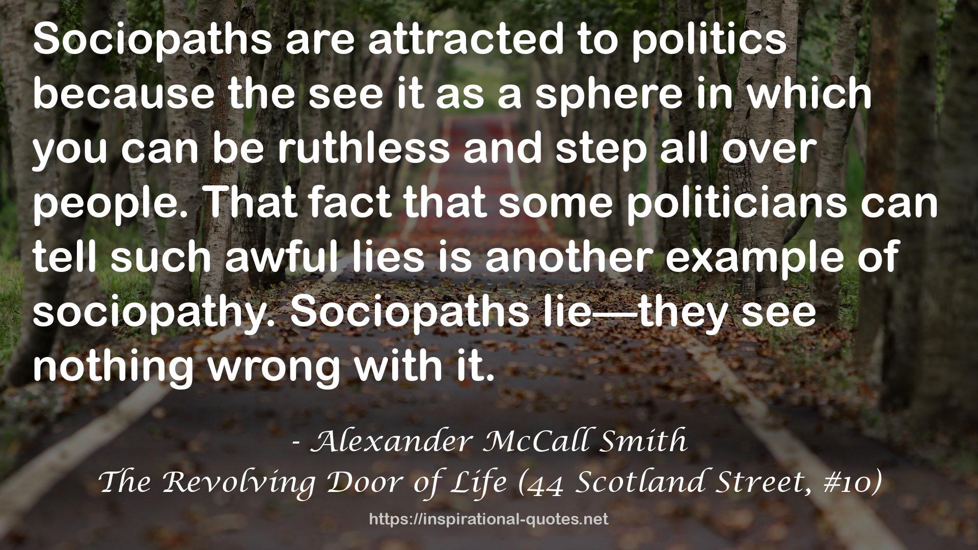 The Revolving Door of Life (44 Scotland Street, #10) QUOTES