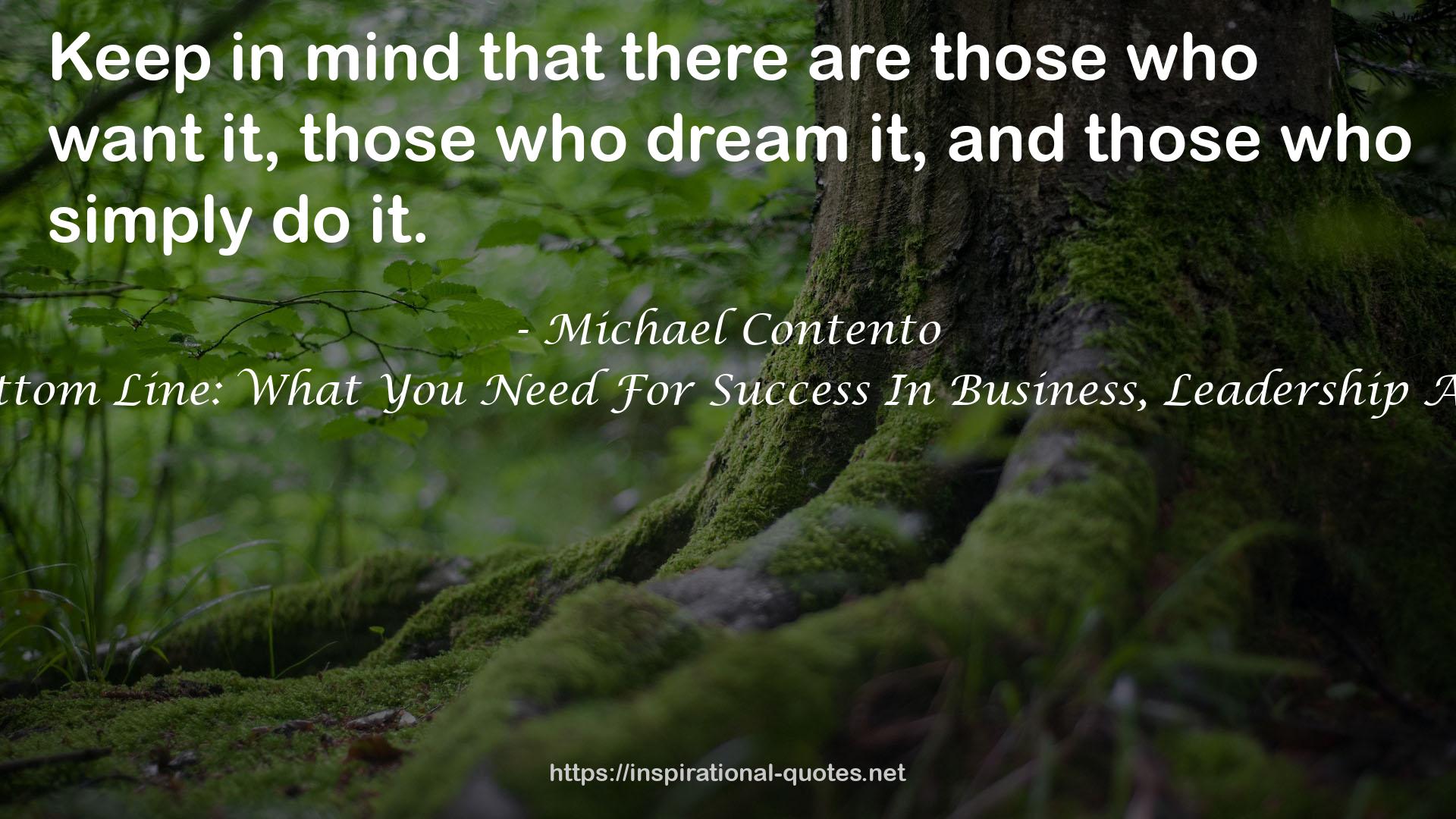 Michael Contento QUOTES