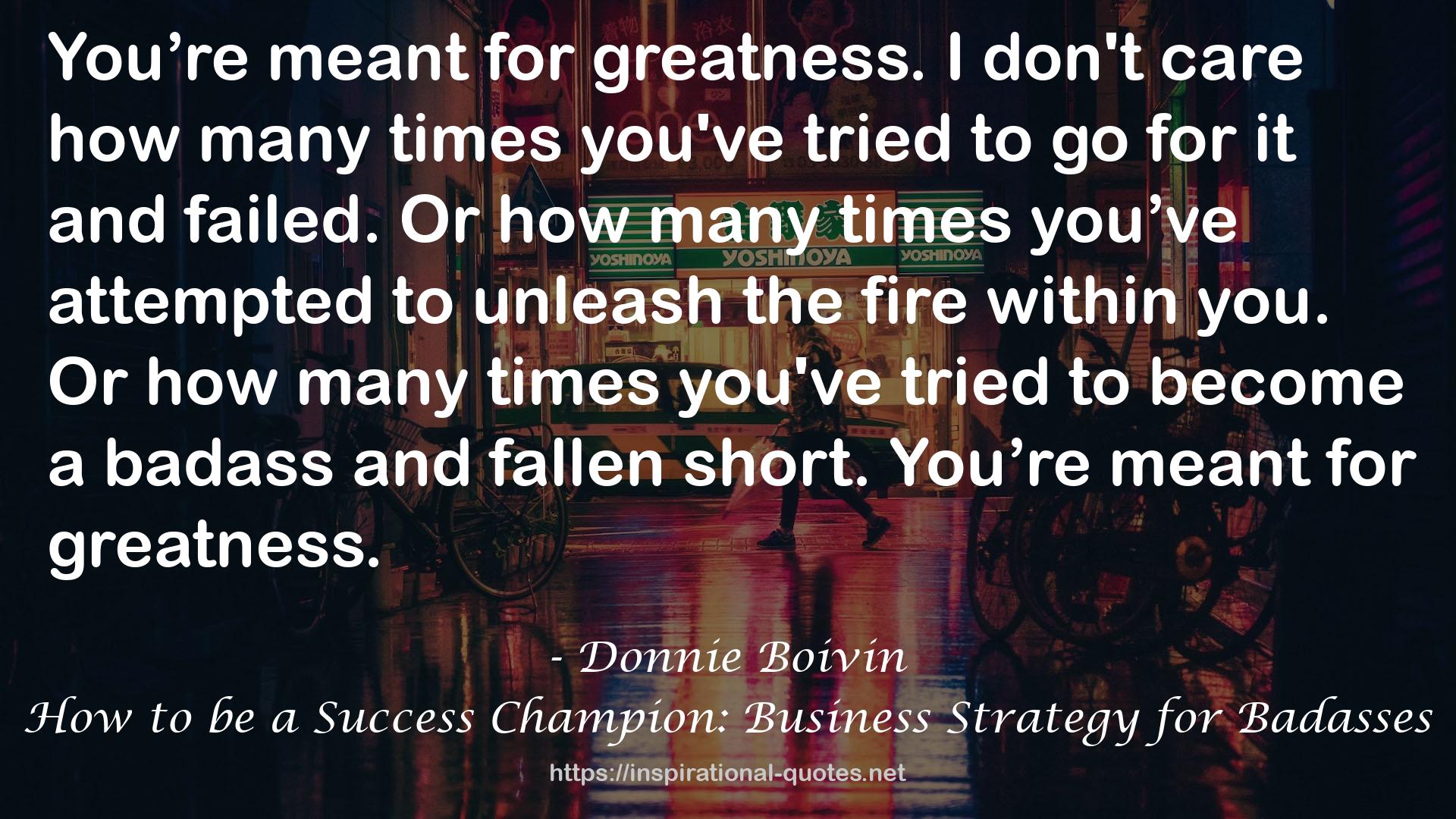 Donnie Boivin QUOTES