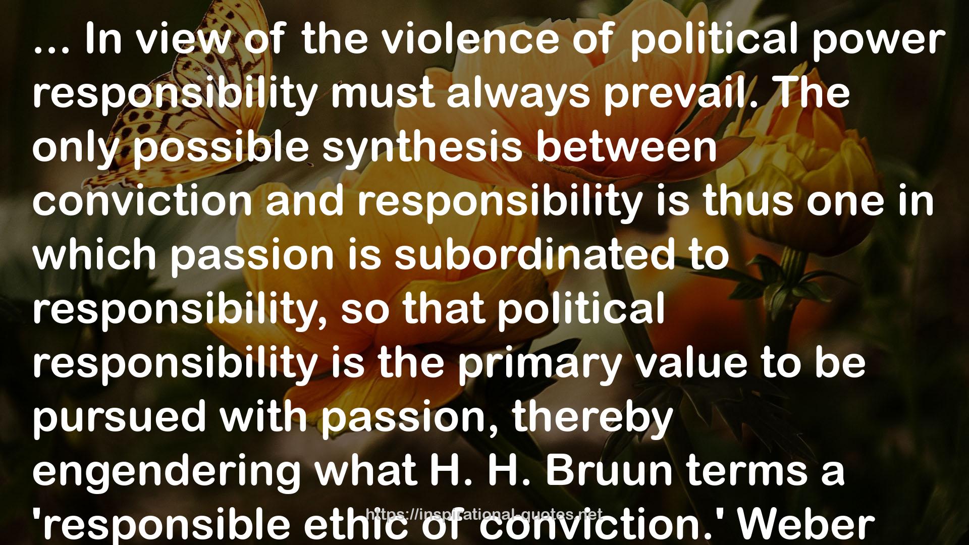 political responsibility  QUOTES