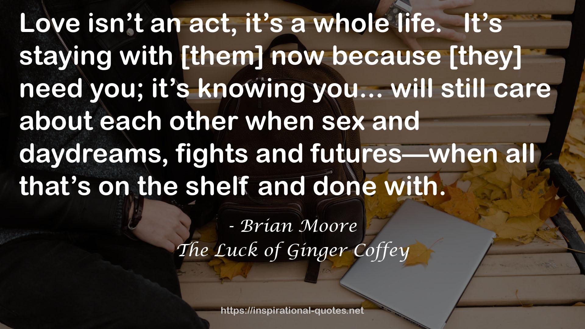 The Luck of Ginger Coffey QUOTES