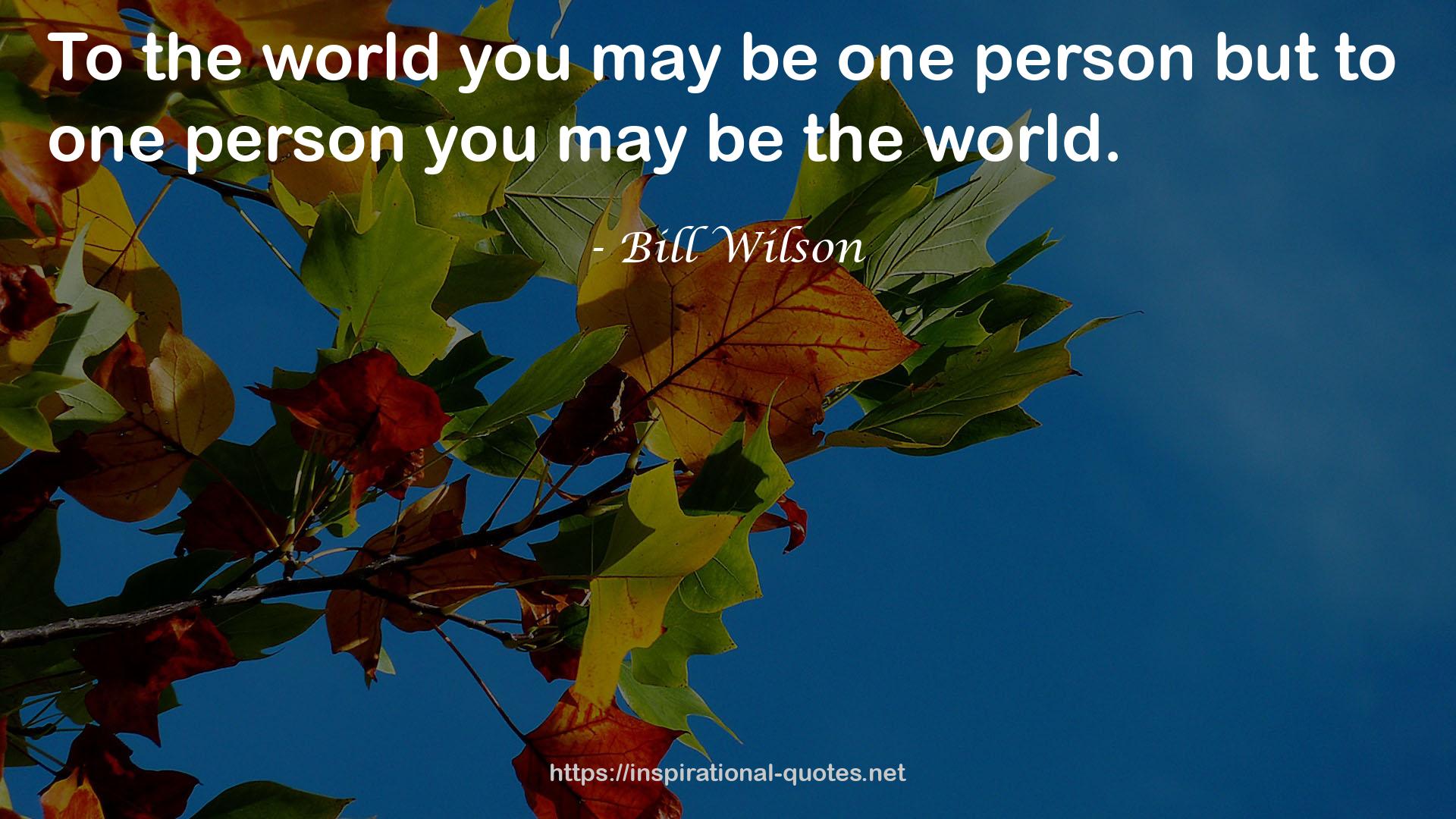 Bill Wilson QUOTES