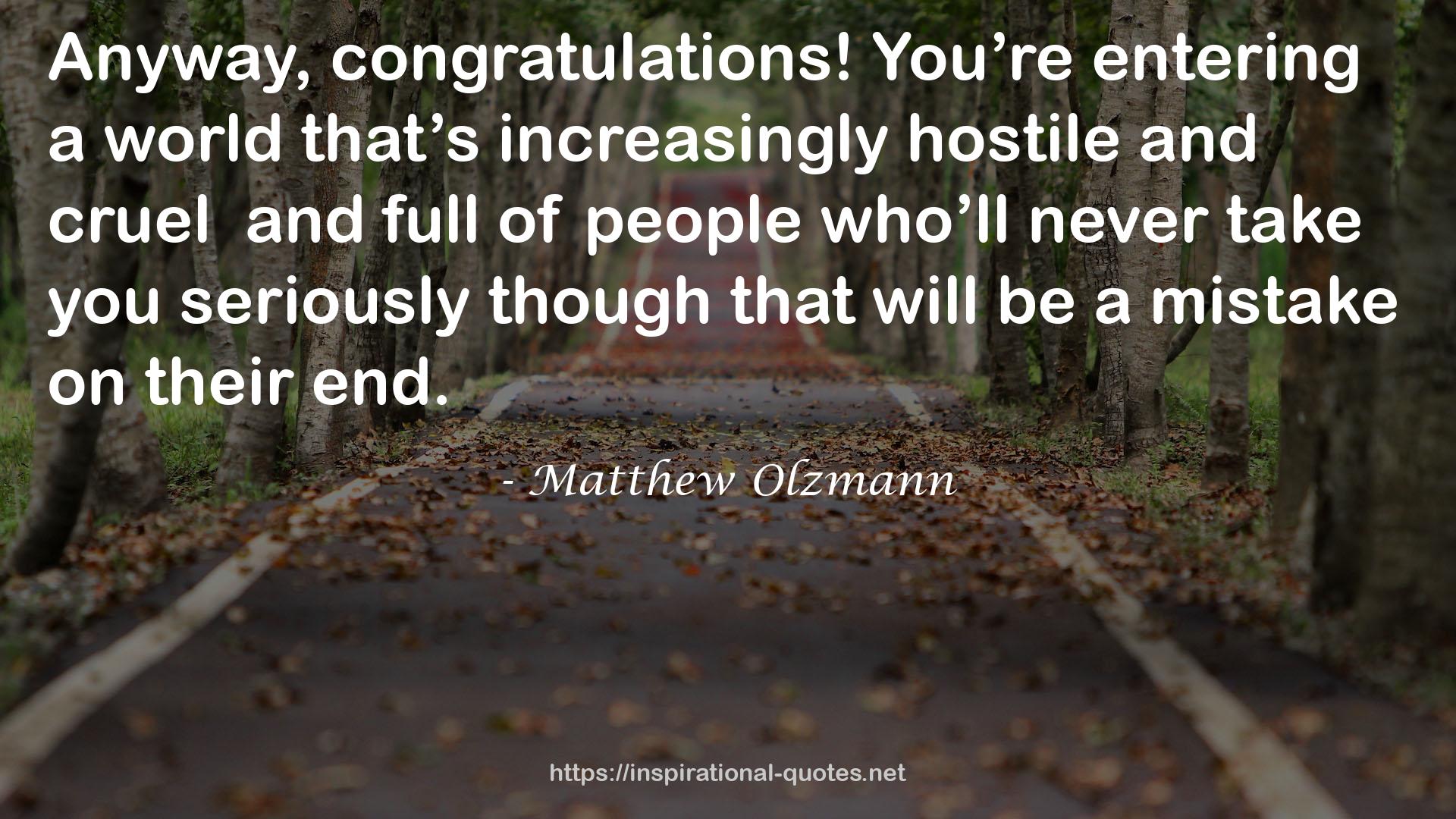 Matthew Olzmann QUOTES