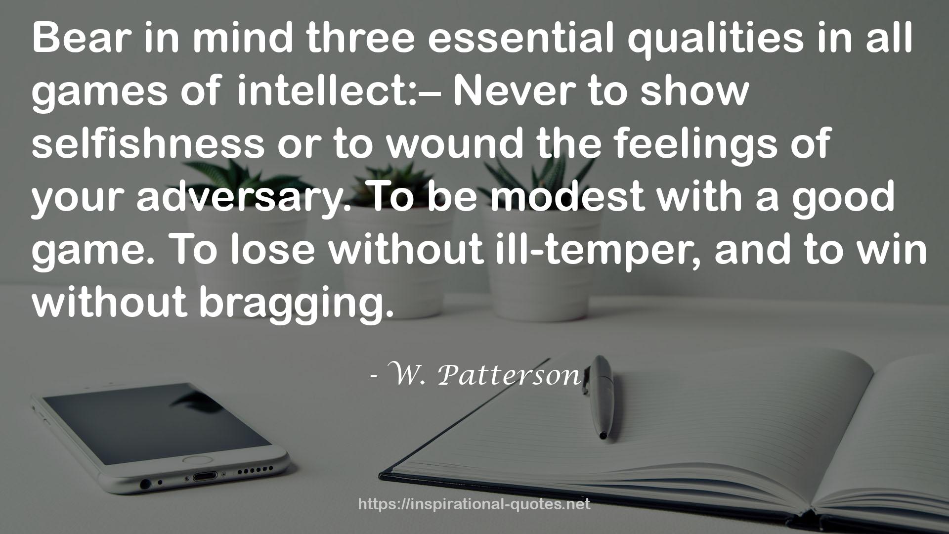 W. Patterson QUOTES