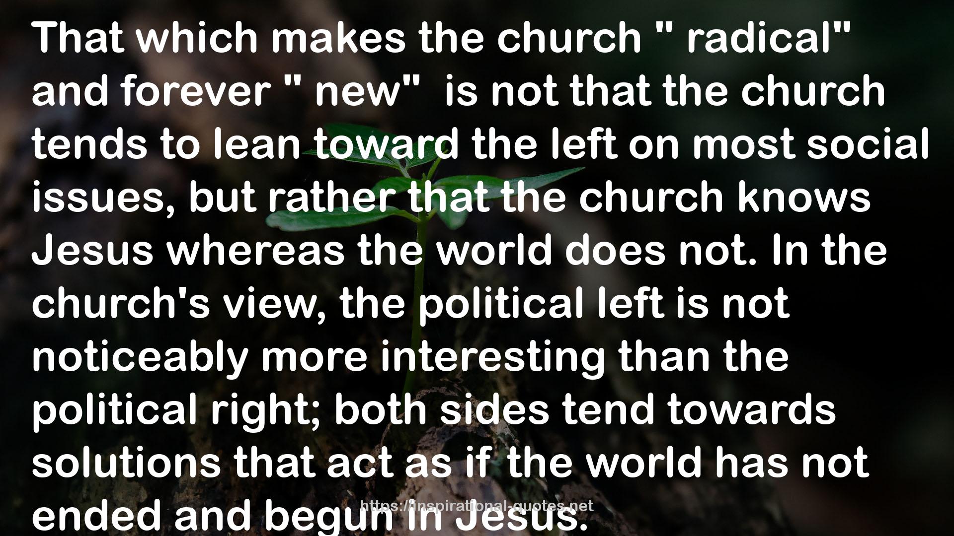 the church  QUOTES