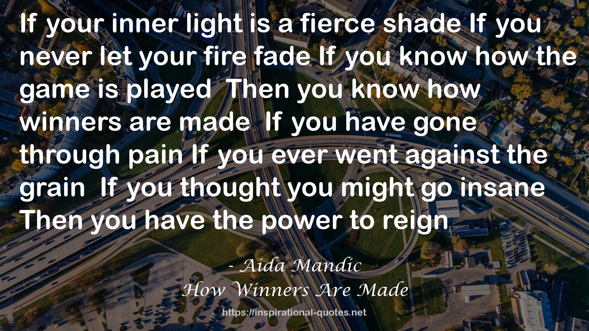 How Winners Are Made QUOTES