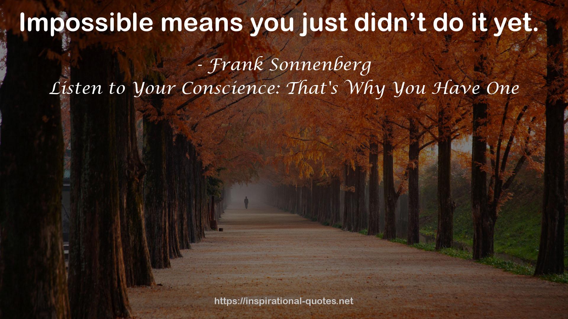 Frank Sonnenberg QUOTES