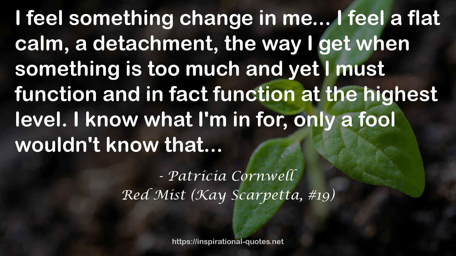 Red Mist (Kay Scarpetta, #19) QUOTES