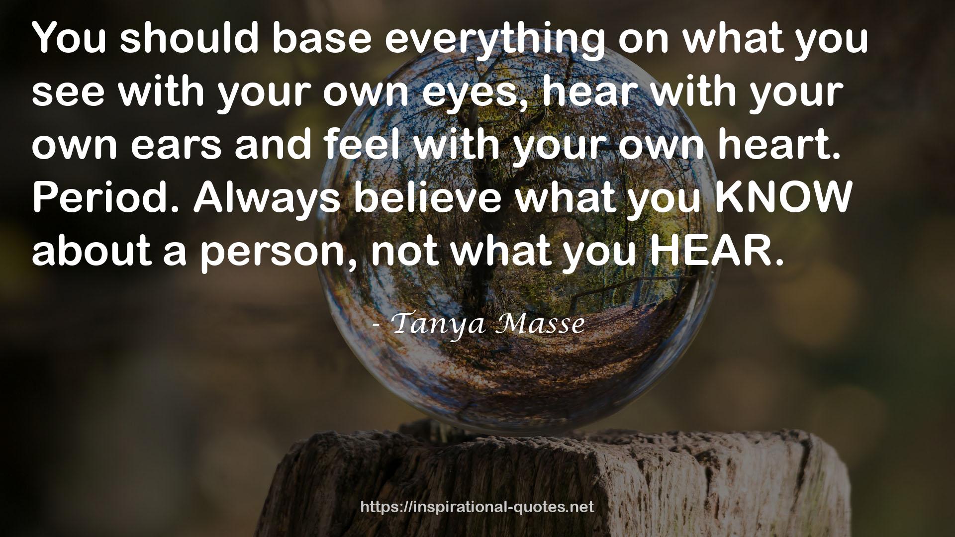 Tanya Masse QUOTES