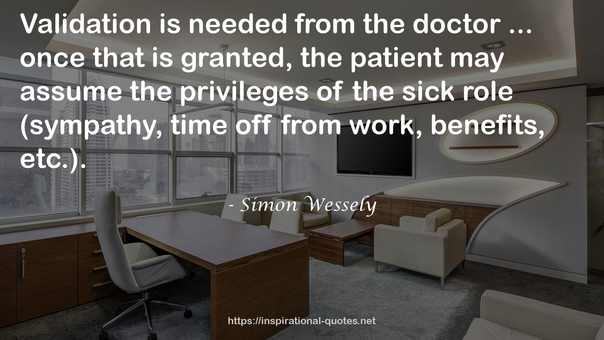 Simon Wessely QUOTES