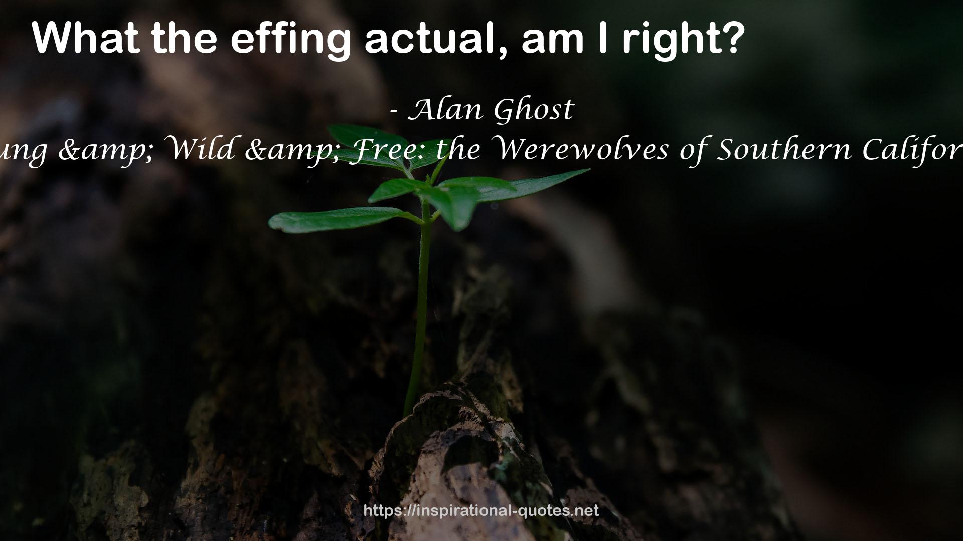 Alan Ghost QUOTES