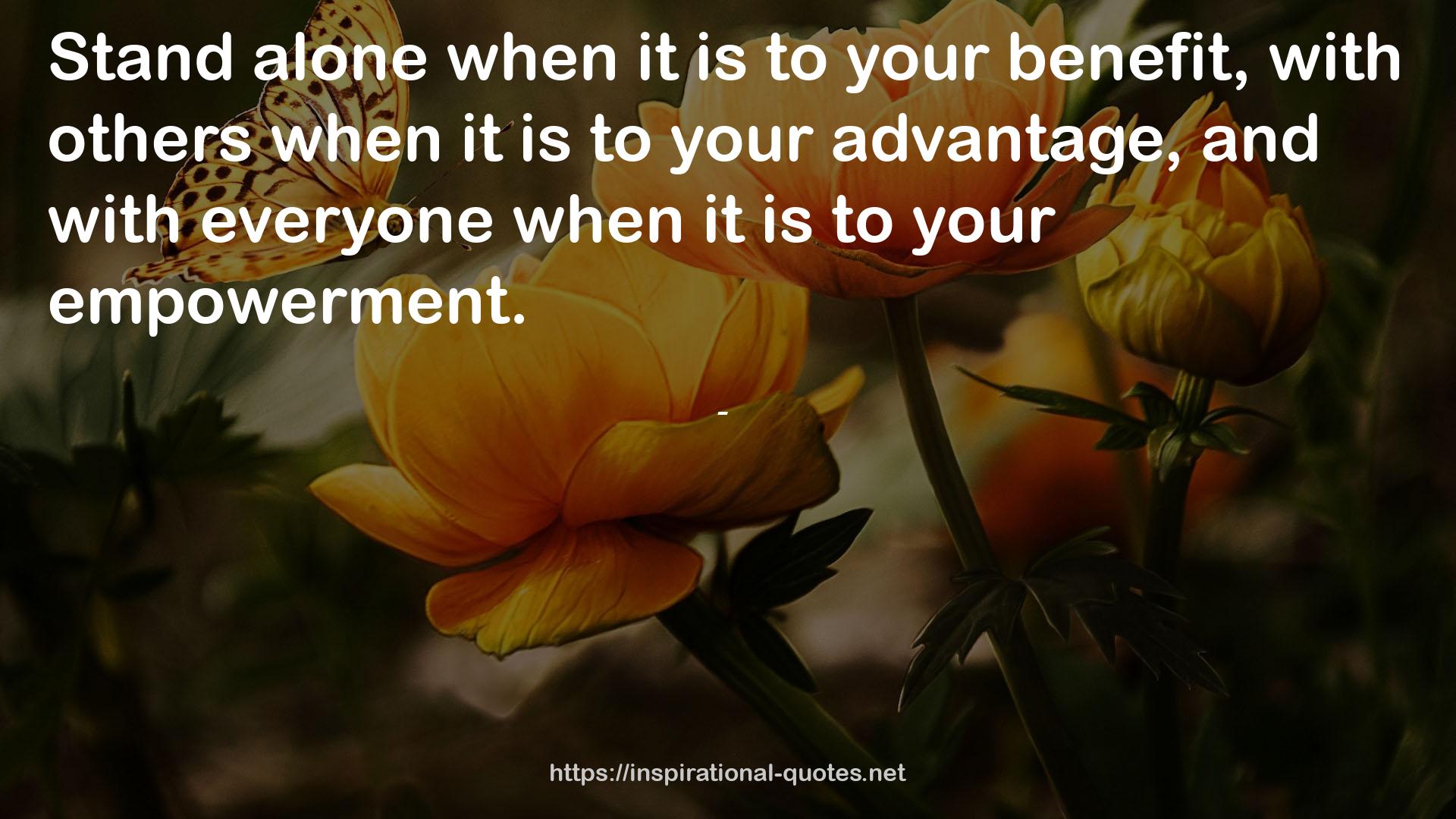 your benefit  QUOTES