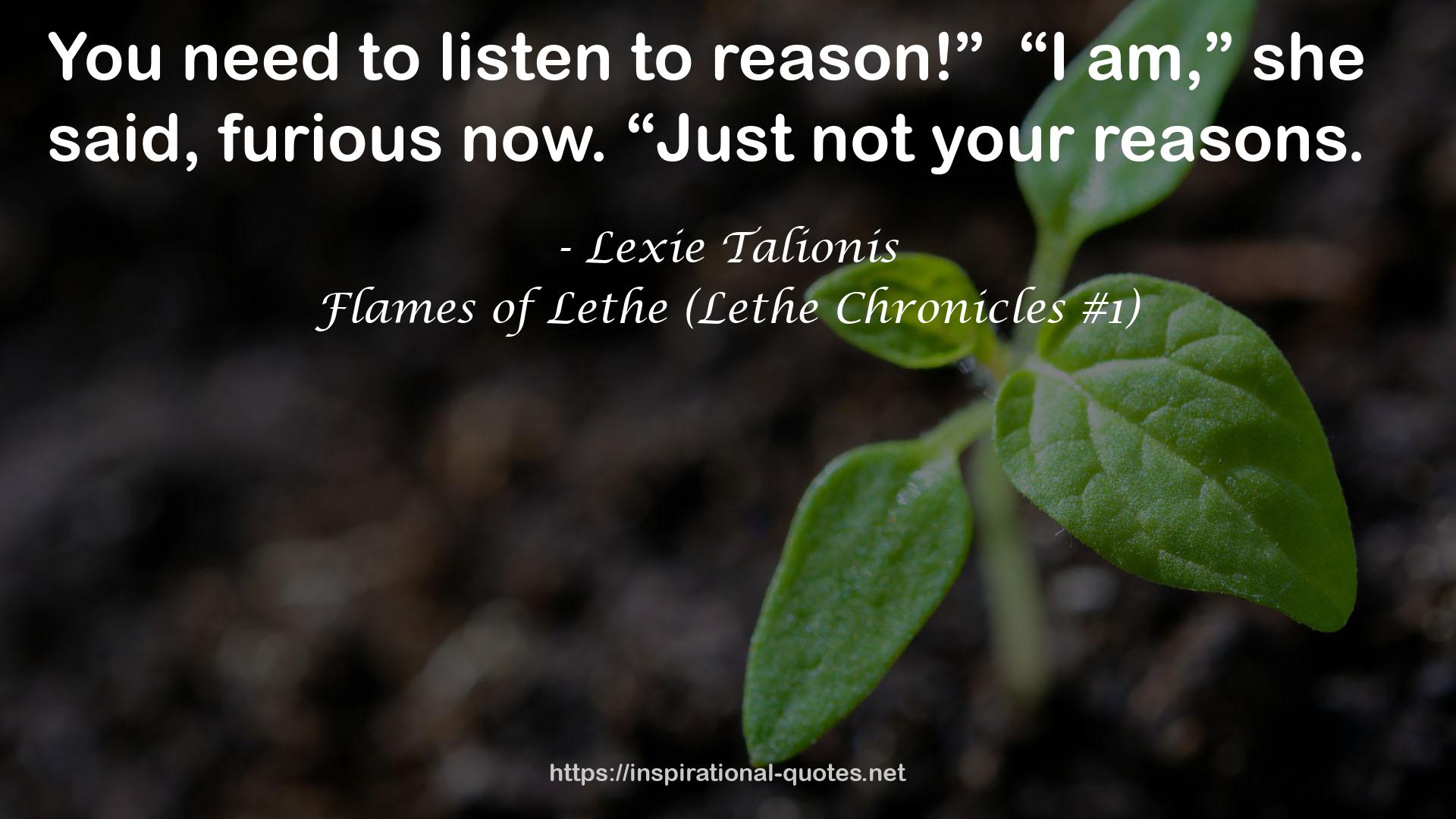 Flames of Lethe (Lethe Chronicles #1) QUOTES