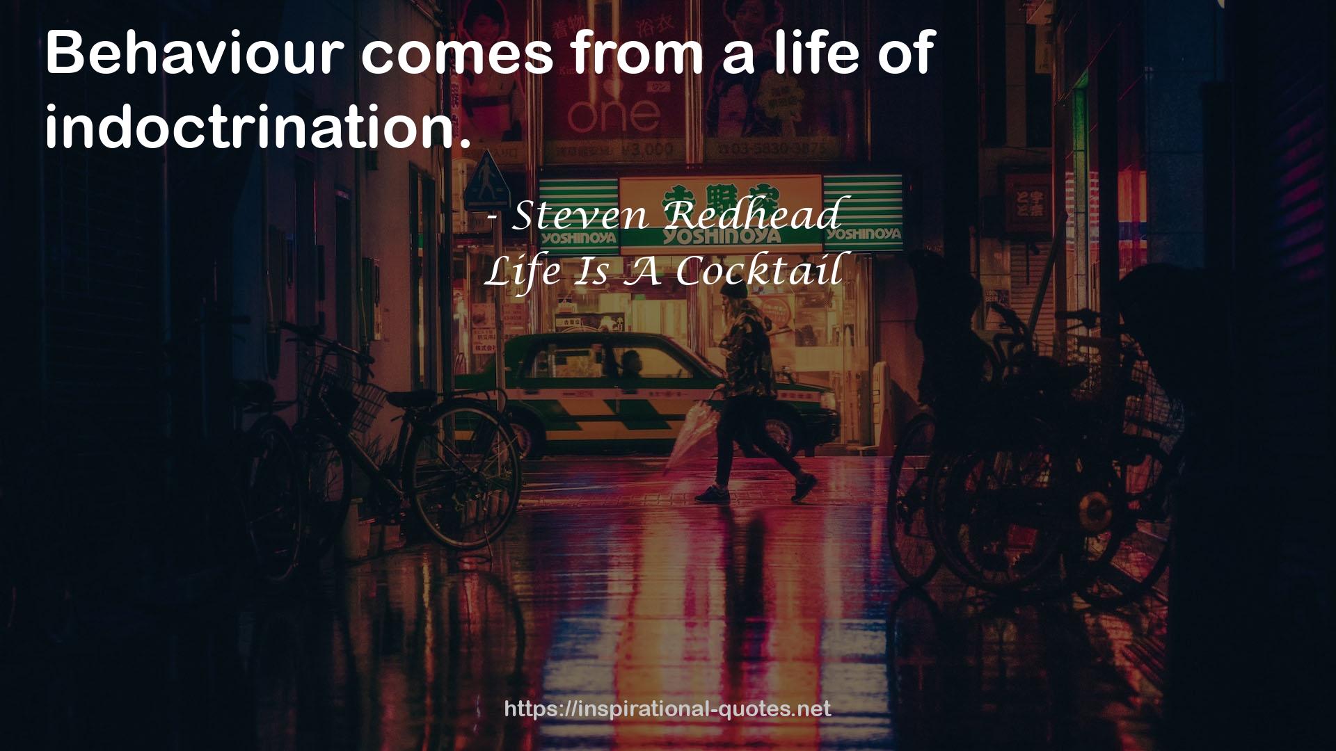 Life Is A Cocktail QUOTES