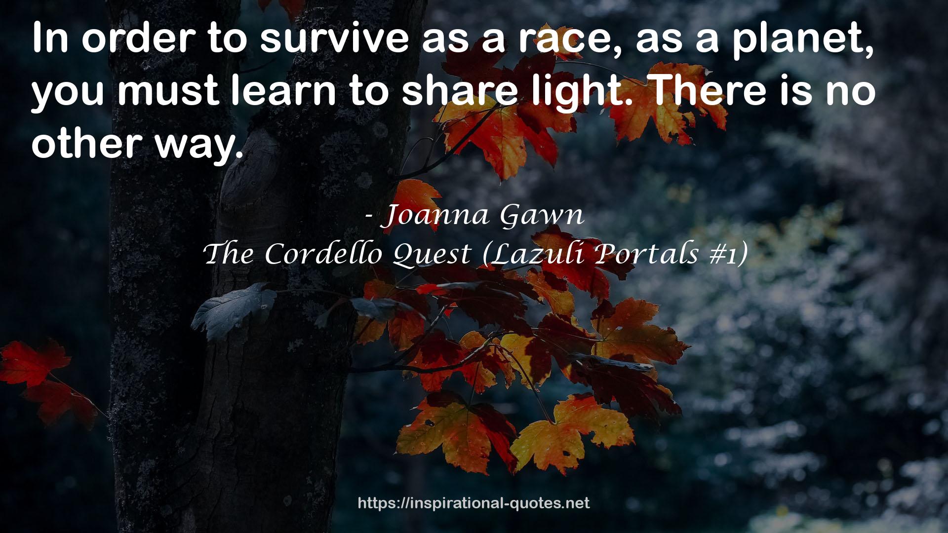 The Cordello Quest (Lazuli Portals #1) QUOTES