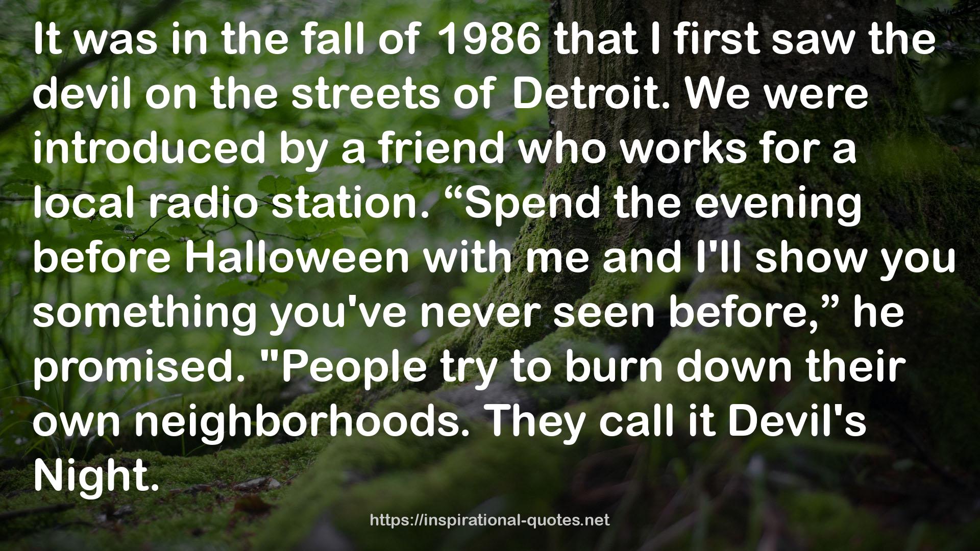 Devil's Night: And Other True Tales of Detroit QUOTES