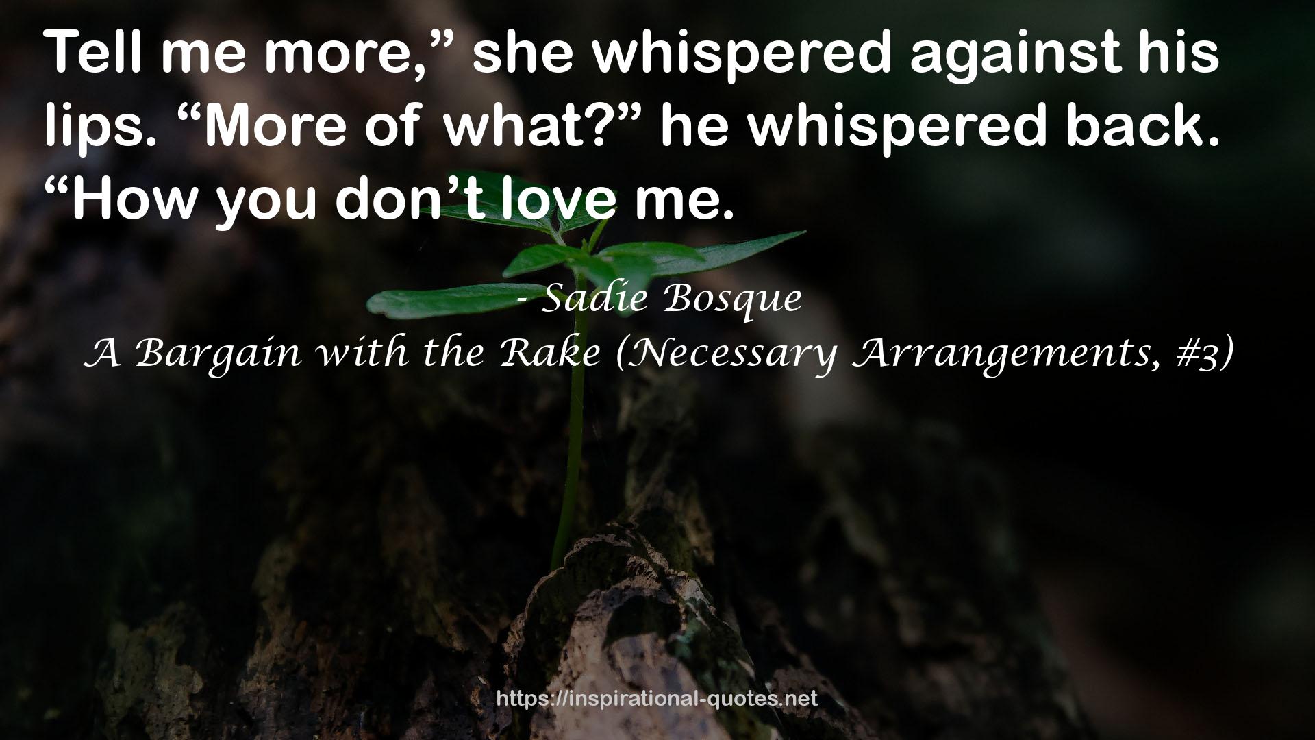 A Bargain with the Rake (Necessary Arrangements, #3) QUOTES
