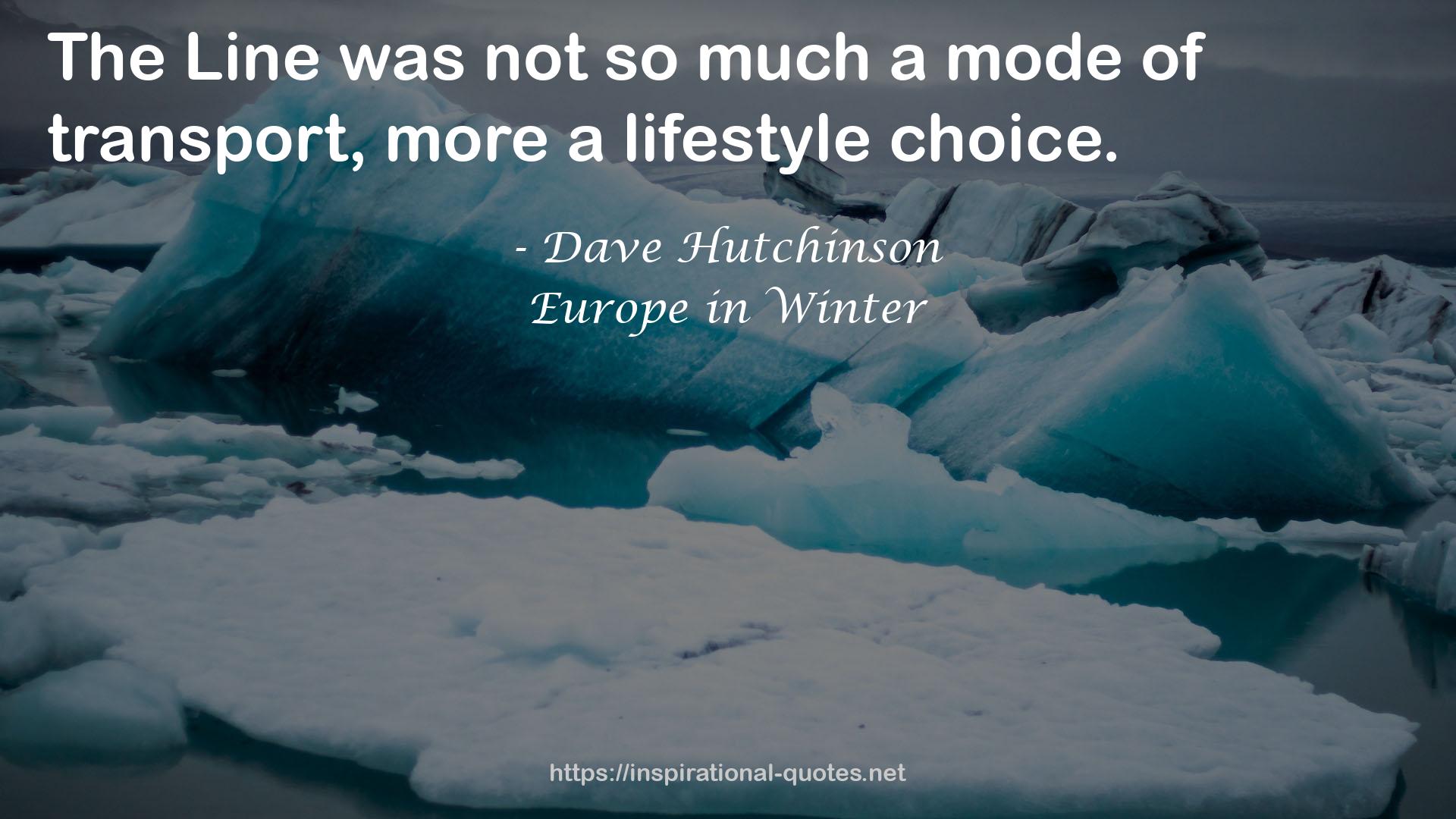 Europe in Winter QUOTES