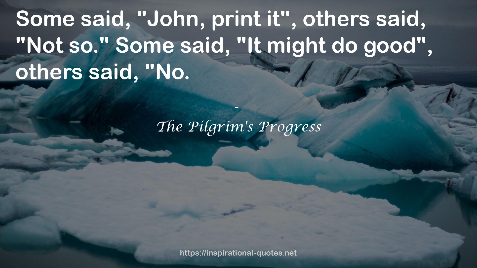 The Pilgrim's Progress QUOTES