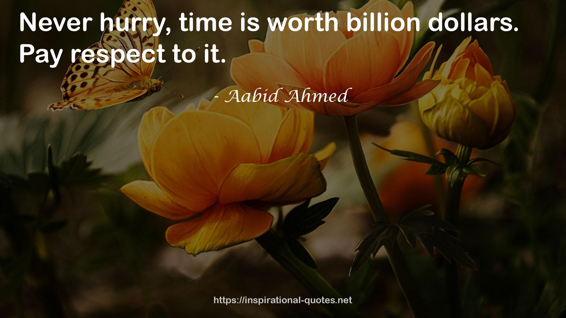 Aabid Ahmed QUOTES