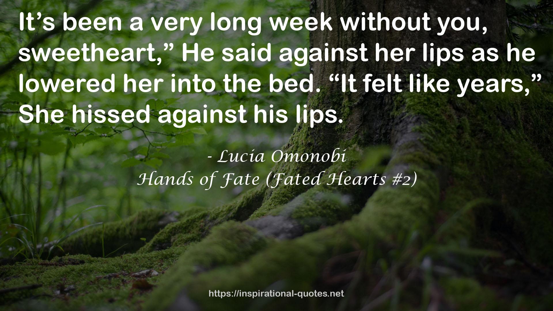 Hands of Fate (Fated Hearts #2) QUOTES