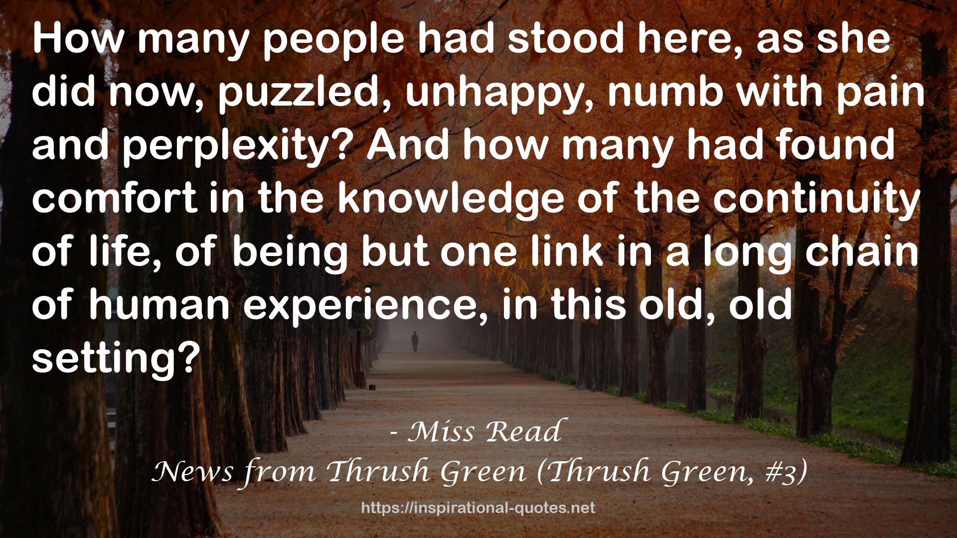 News from Thrush Green (Thrush Green, #3) QUOTES