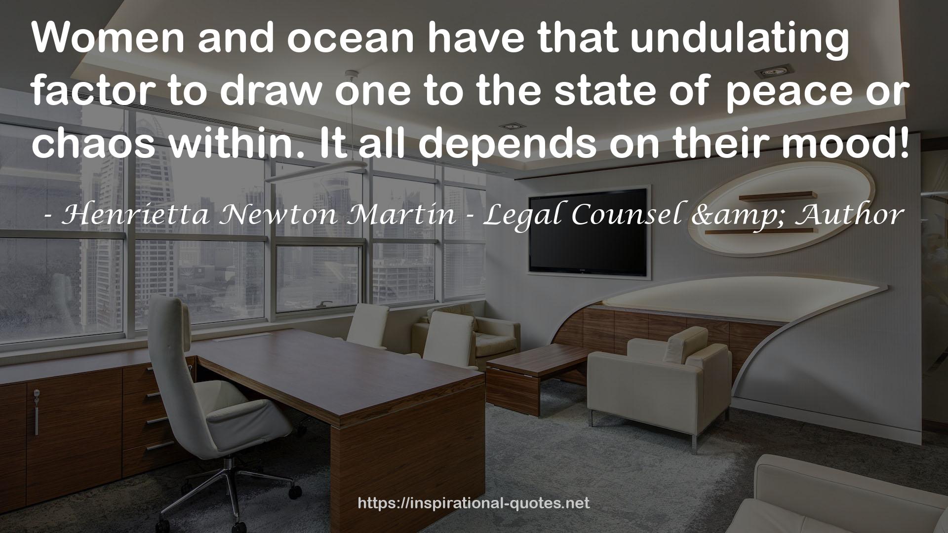 Henrietta Newton Martin - Legal Counsel & Author QUOTES