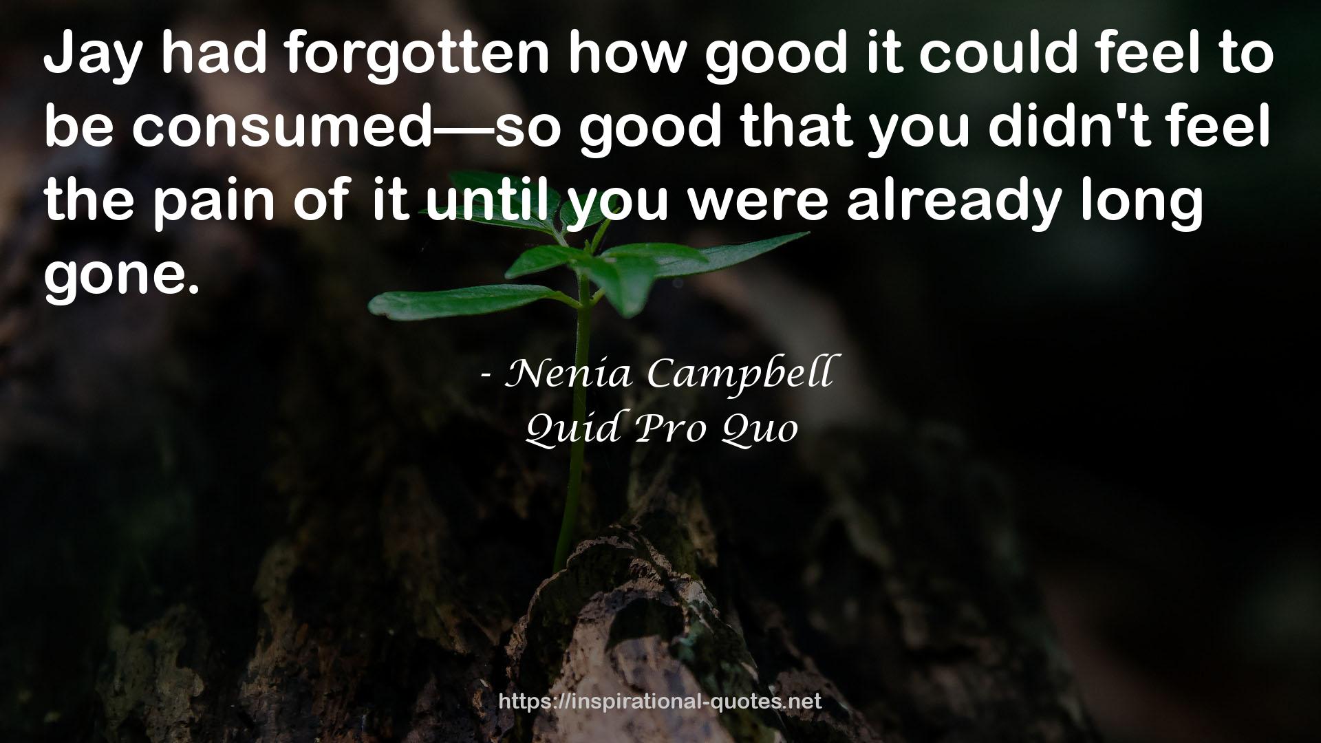 Quid Pro Quo QUOTES