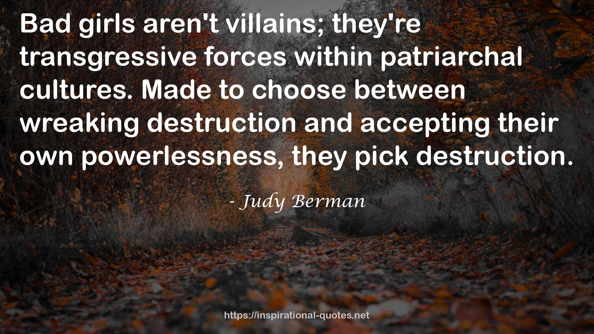 Judy Berman QUOTES