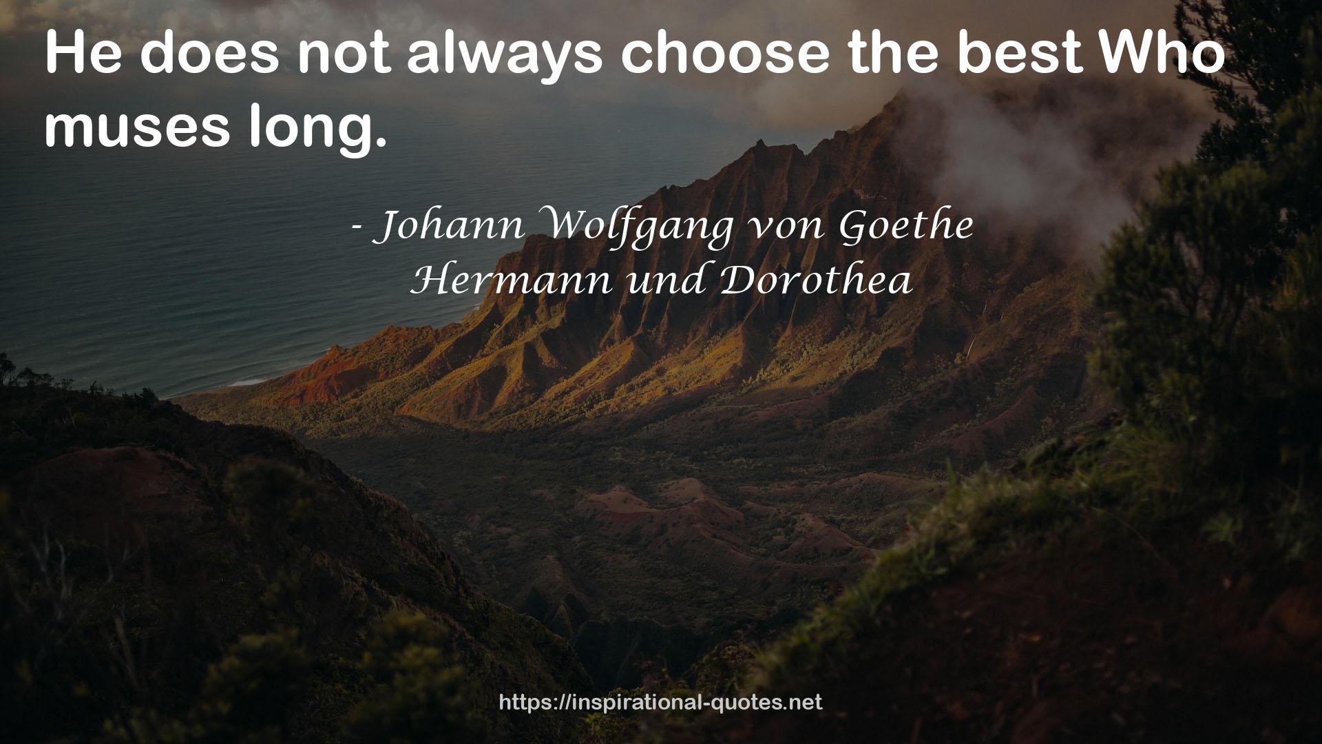 Hermann und Dorothea QUOTES