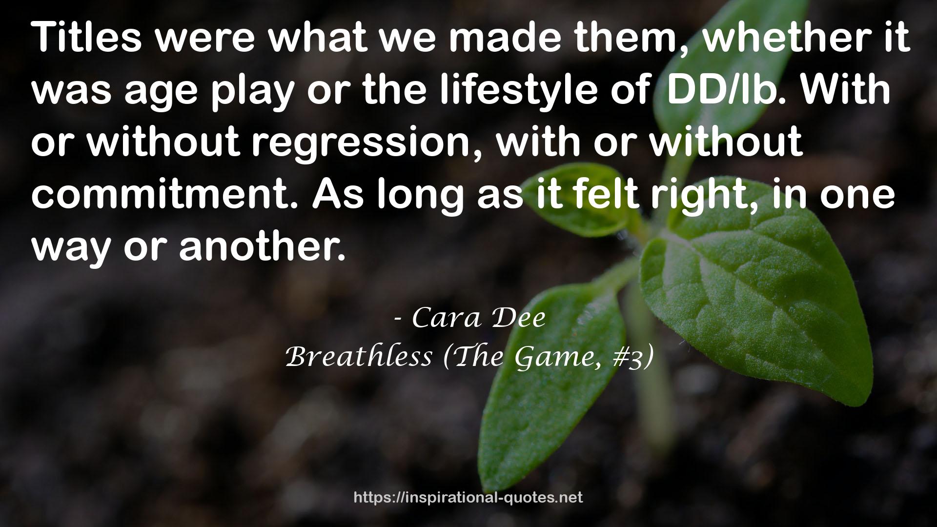 Breathless (The Game, #3) QUOTES