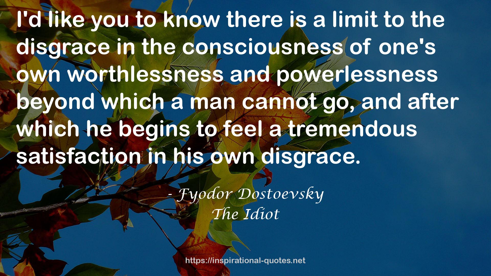 The Idiot QUOTES