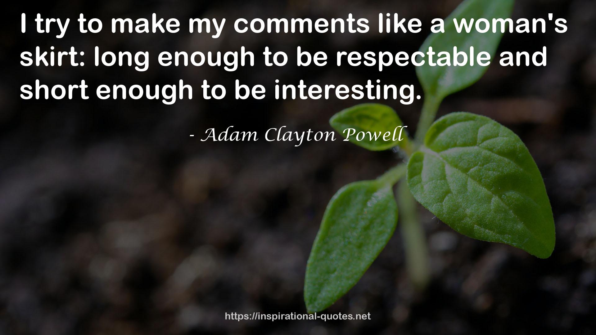 Adam Clayton Powell QUOTES