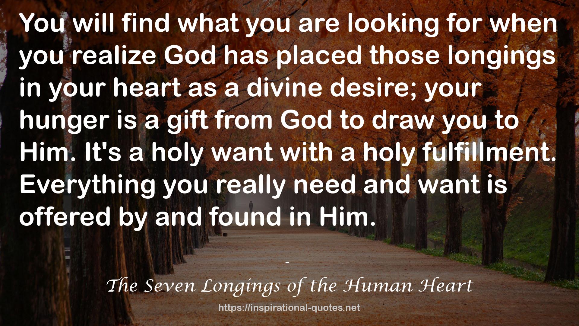 The Seven Longings of the Human Heart QUOTES