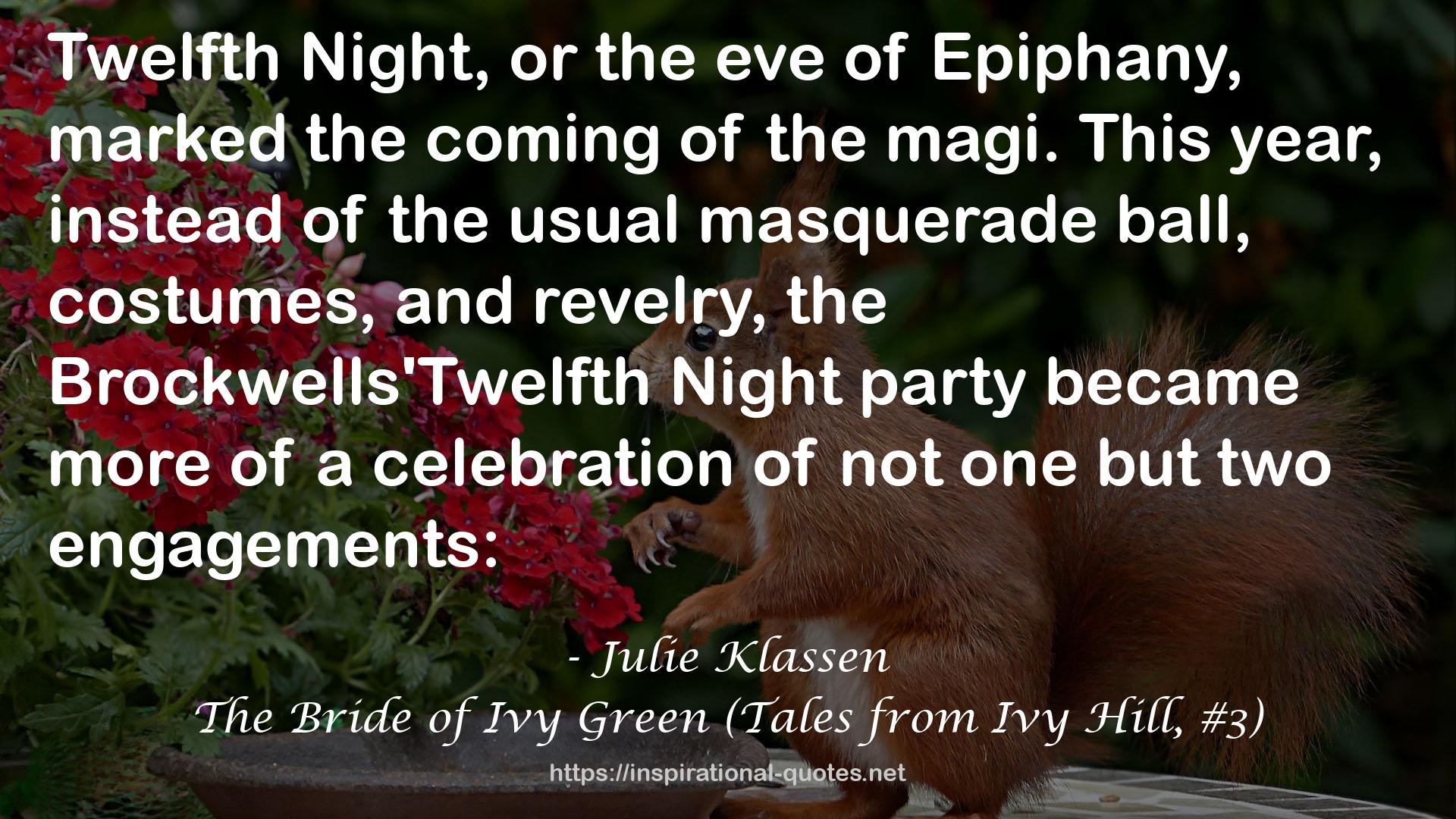 The Bride of Ivy Green (Tales from Ivy Hill, #3) QUOTES